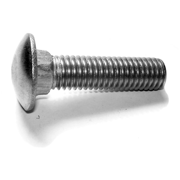 Midwest Fastener Carriage Bolt, Square Neck, 13 (Coarse), 2 in L, 18-8 Stainless Steel, 15 PK 50618 - main